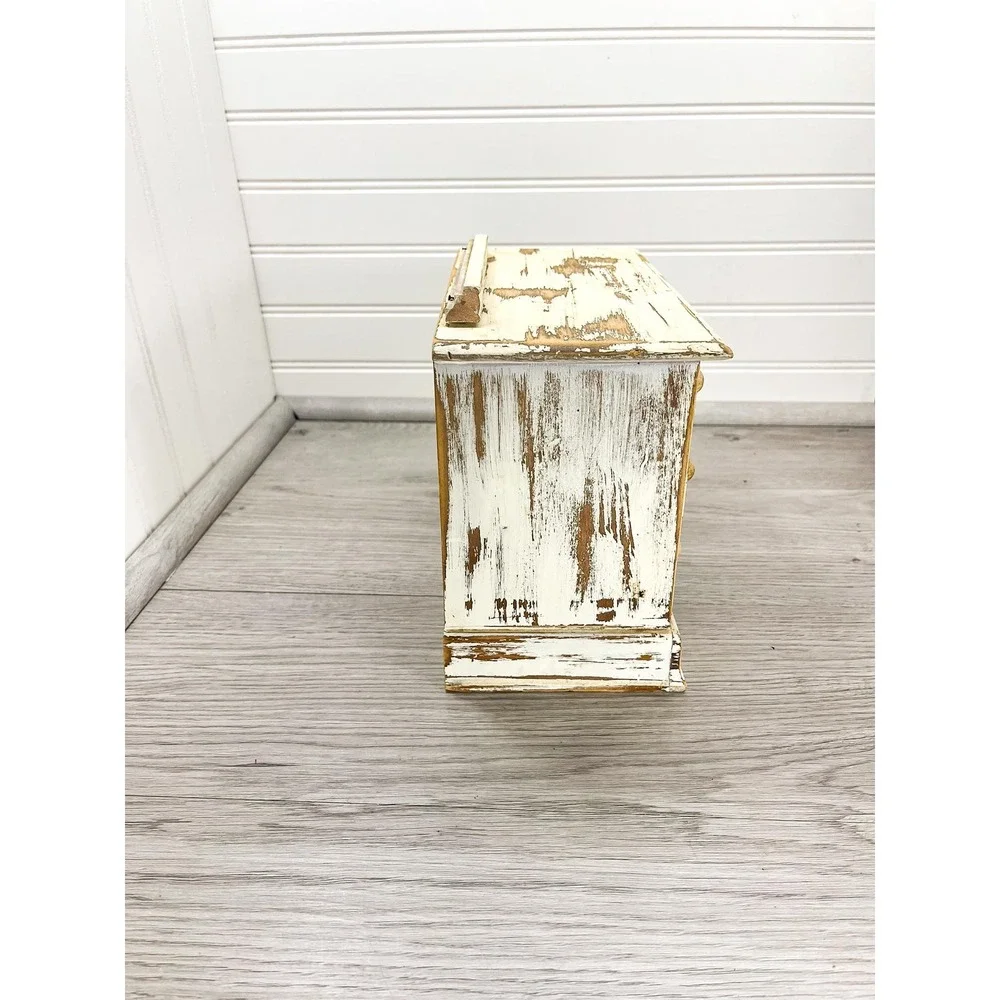 MCM Wooden Musical Jewelry Box - Vintage Trinket Box